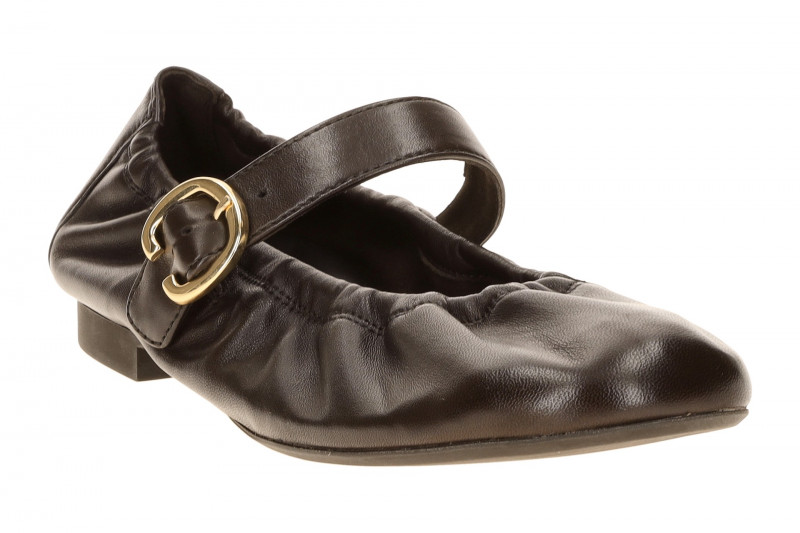 Paul Green Mary Jane Ballerina braun mocca Nappa 1253