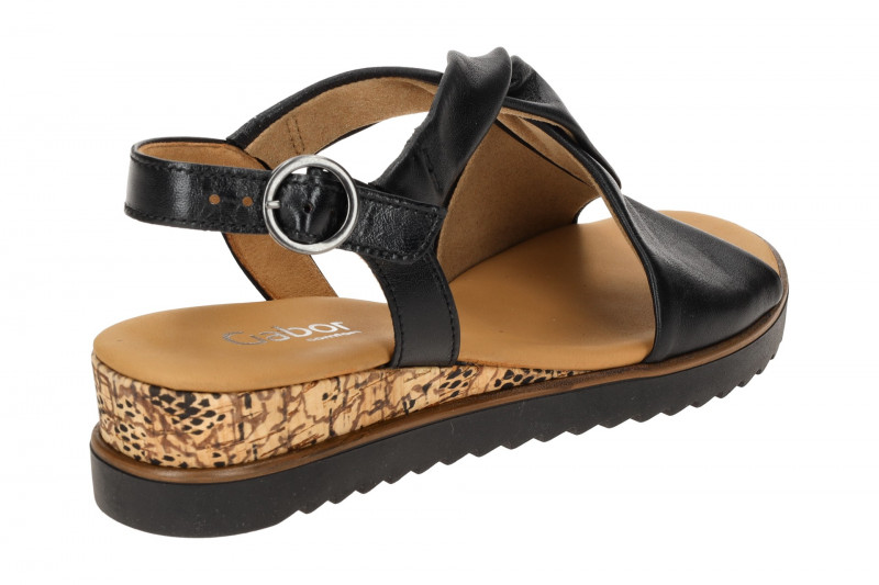 Gabor Genua Sandale schwarz Nappa 82.751.27