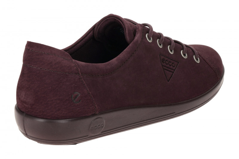 Ecco Soft 2 Schuhe lila Damen Schnürer 206503