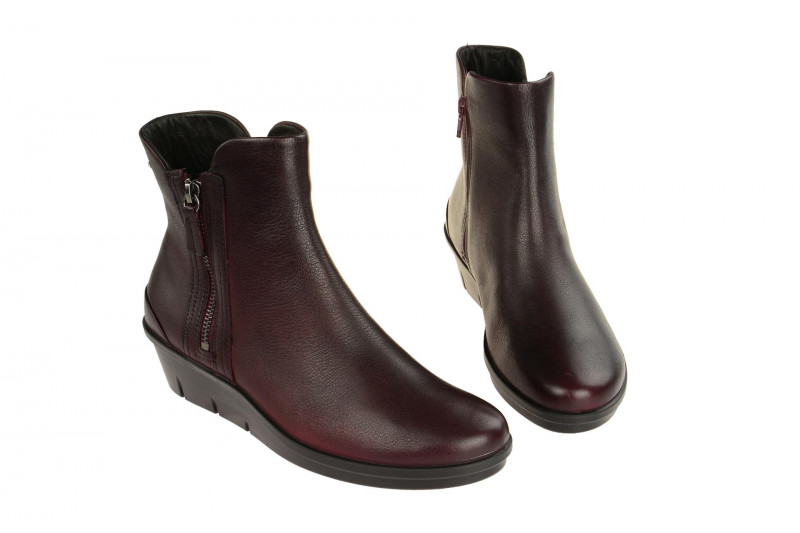 Ecco Skyler Stiefelette dunkel-rot bordo