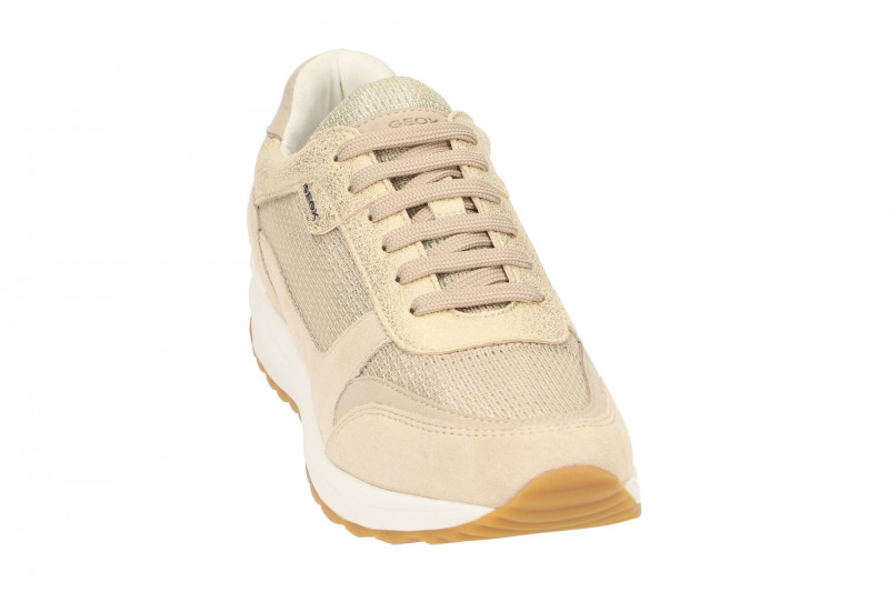 Geox Airell Schuhe beige gold metallic