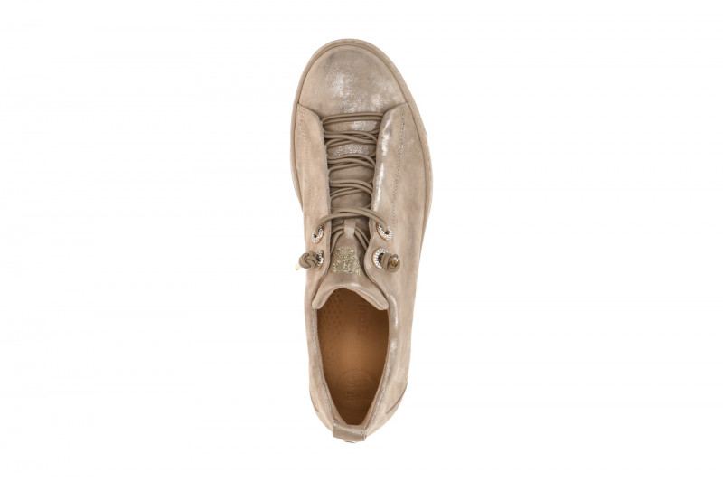 Paul Green Sneaker Plateau Schuhe braun taupe metallic 5417