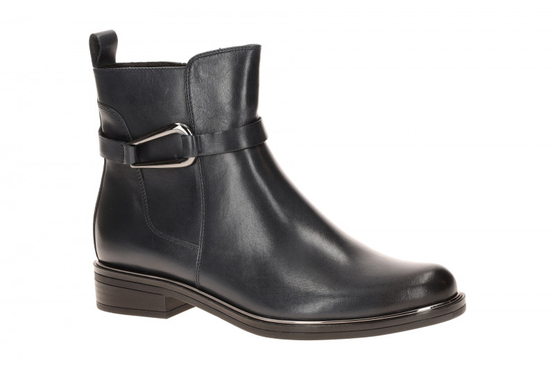 Caprice Stiefelette Ankle Boot blau ocean glänzend 25312-45