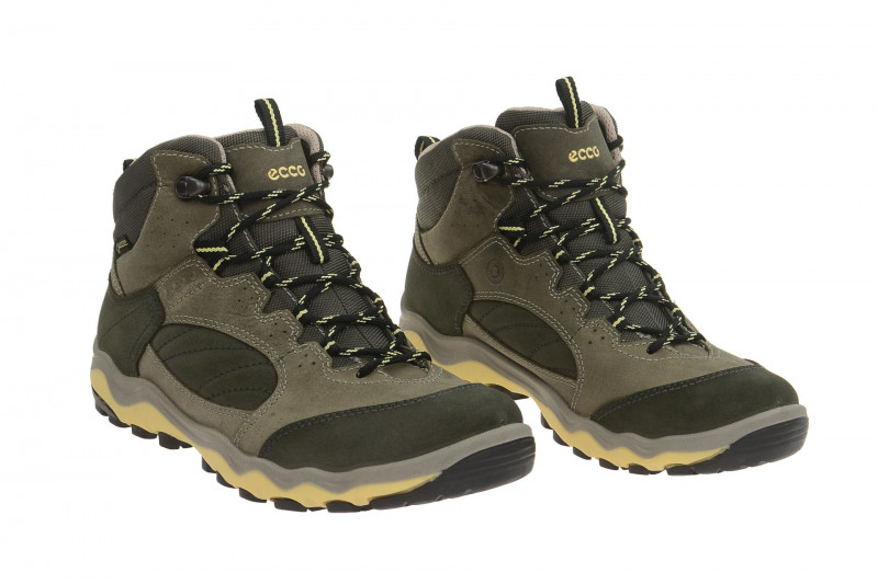 Ecco Ulterra GTX Stiefel grau gelb Boots