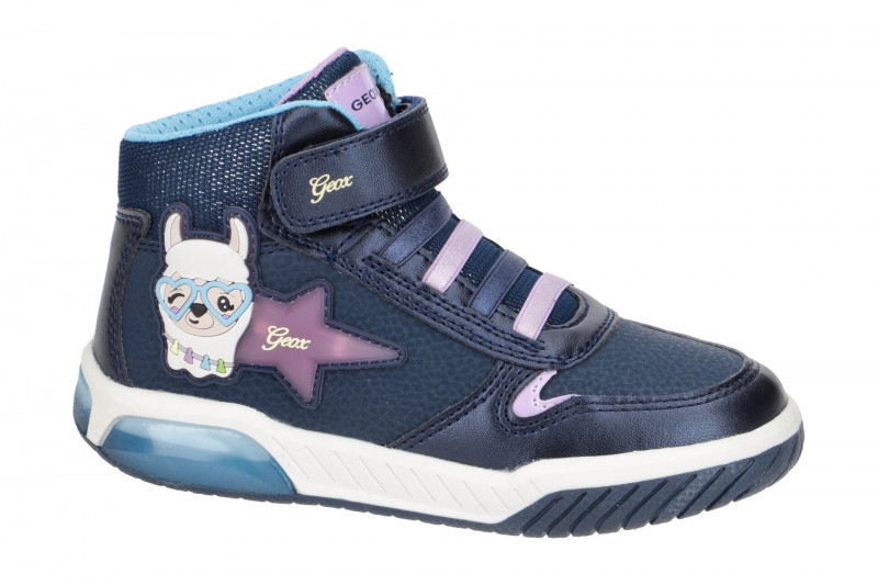 Geox Inek Lama Schuhe dunkelblau Blinker Kinderschuhe J16ASC