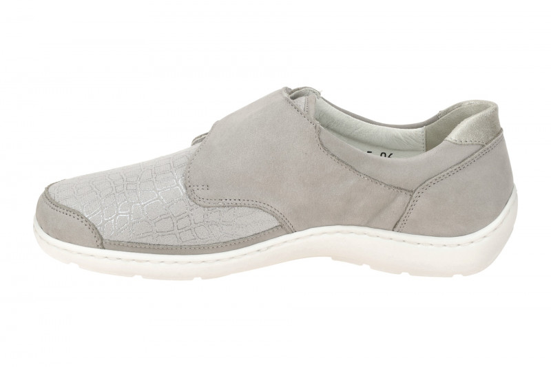 Waldläufer Henni Slipper Schuhe grau Klett 496H31