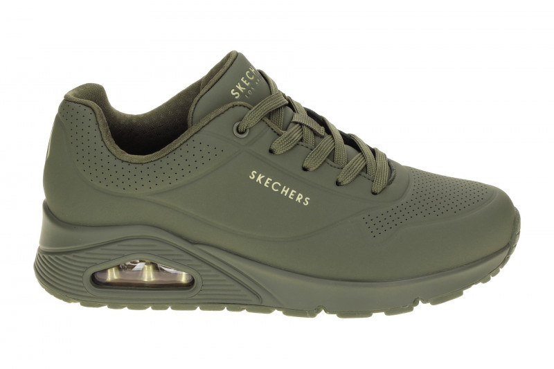 Skechers Uno Schuhe grün olive Damen Sneakers 73690