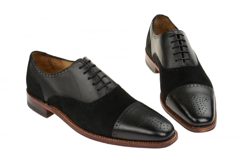 Gordon & Bros Schuhe Lucquin schwarz Leder kombi 2830-I