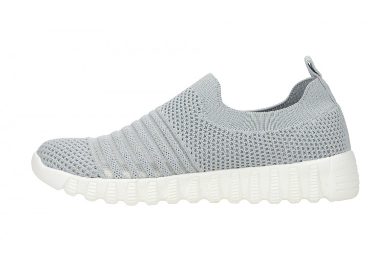 Bernie Mev Wylie Schuhe Slipper hellgrau vegan