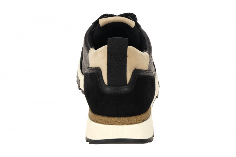 Paul Green Sneaker Schuhe schwarz beige Glitzer 5392