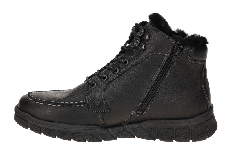 Waldläufer Lino Winter Stiefelette Herren schwarz 965901