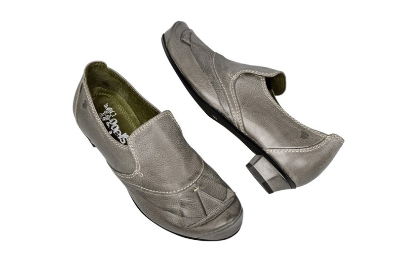 Tiggers Sara Slipper in grau mit Lederfutter