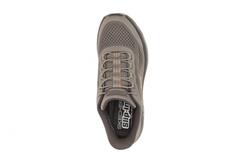 Skechers Glide Step Sole Schuhe taupe braun Herren SLIP-INS 237812