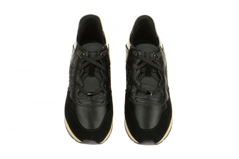 Geox Respira Shahira B Damen Sneakers in schwarz glitter