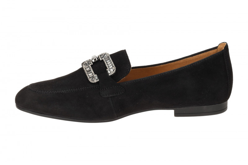 Gabor Schuhe Slipper schwarz altsilber 65.210.17