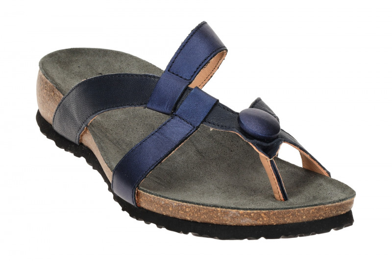 Think Julia Pantolette blau navy Zehentrenner