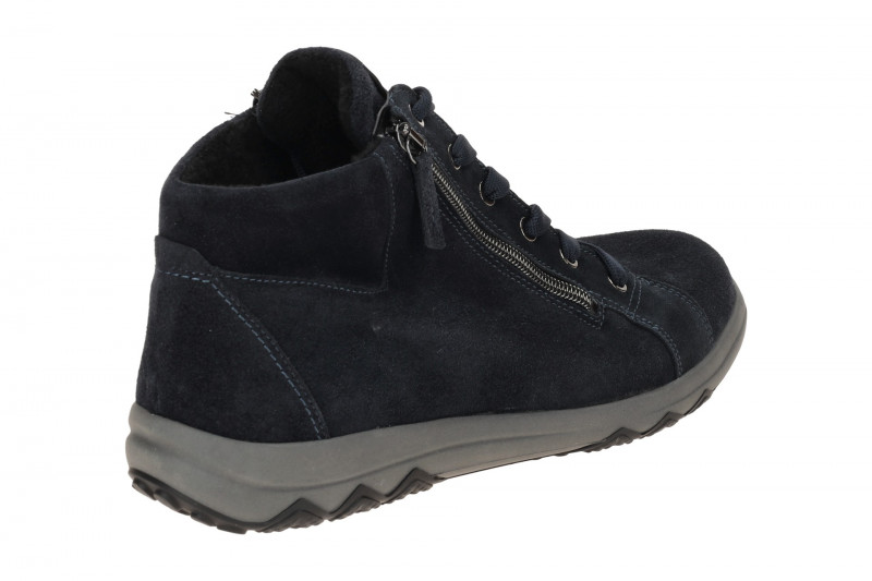 Waldläufer Teresa Stiefelette dunkelblau H-Weite dünn gefüttert 961801