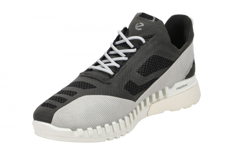 Ecco Zipflex Schuhe schwarz grau Damen Sneaker 834803