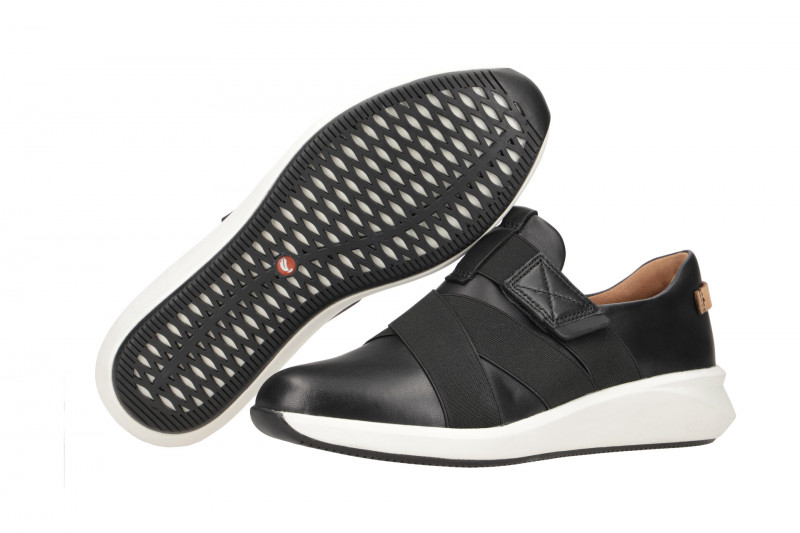Clarks Un Rio Schuhe schwarz Damen Slipper