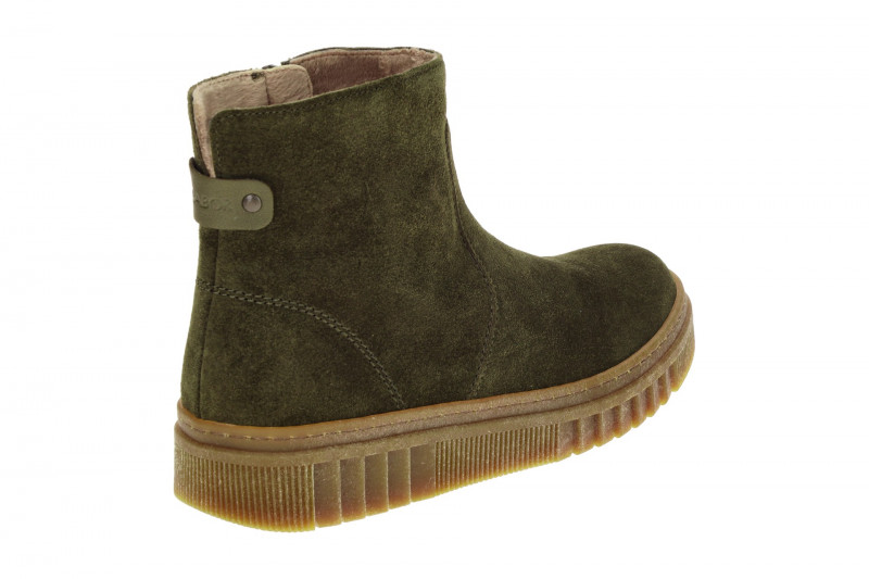 Gabor Stiefelette olive grün Zip Boots Velour 8008.02.005