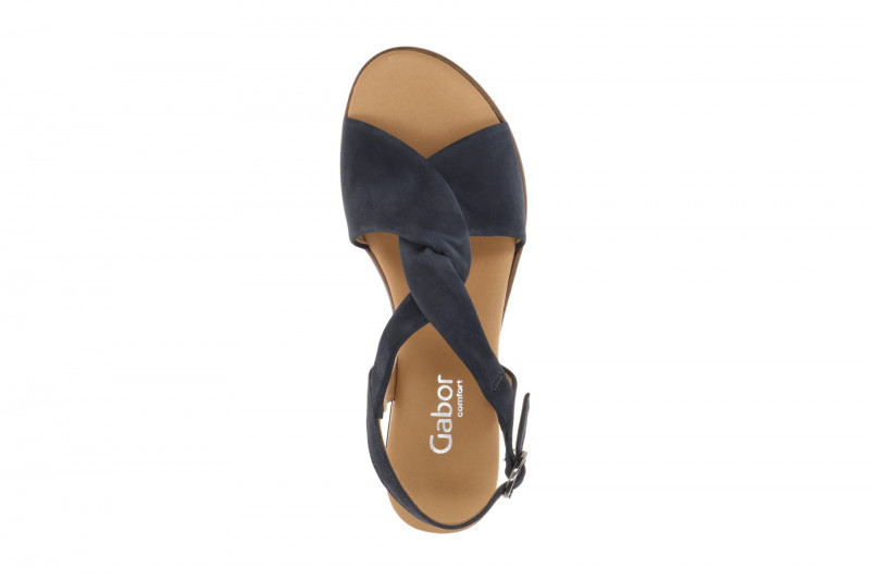 Gabor Genua T-Steg Sandale blau Nubuck 42.751.86