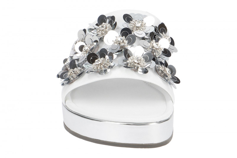 K&S Neo Pantolette weiß silber 71-25460-327