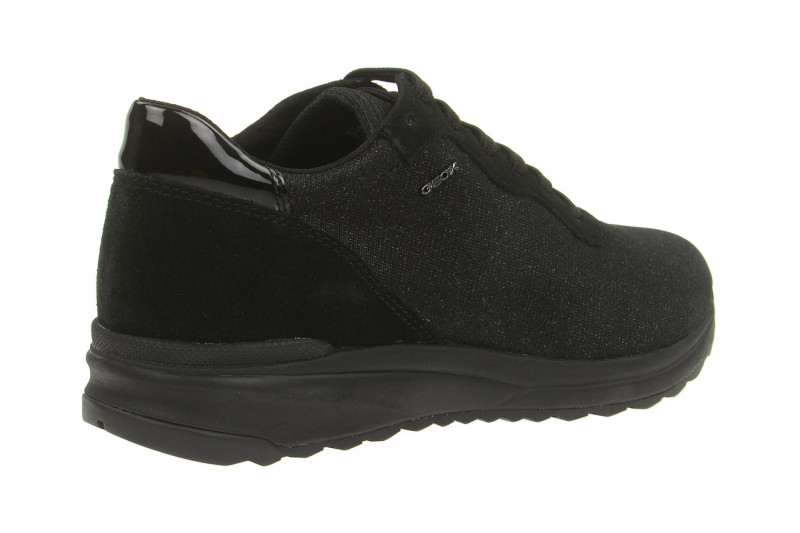 Geox Airell Sneaker Schuhe schwarz glitter