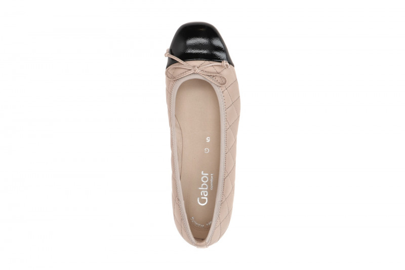 Gabor comfort Ballerina rosa schwarz gesteppt 62.612.21