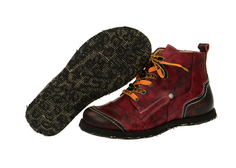 Eject Street Stiefelette rot Lederfutter
