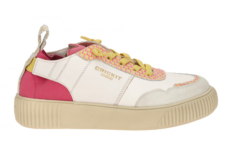CRICKIT Oakli Stretch Sneaker weiß pink 3D Effekt