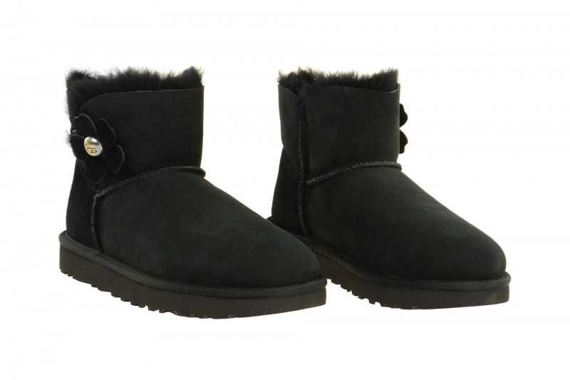 UGG Stiefel schwarz Mini Bailey Button Poppy
