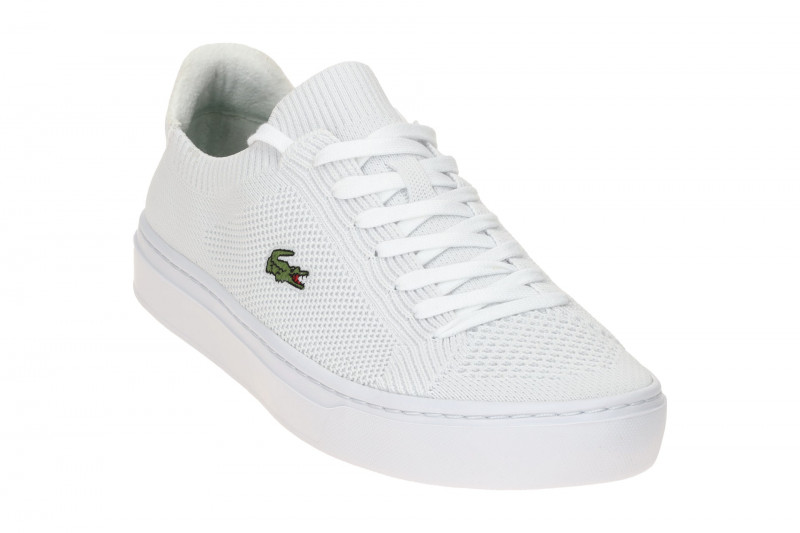 Lacoste La Piquee Schuhe weiß Stoff Sneaker 0004