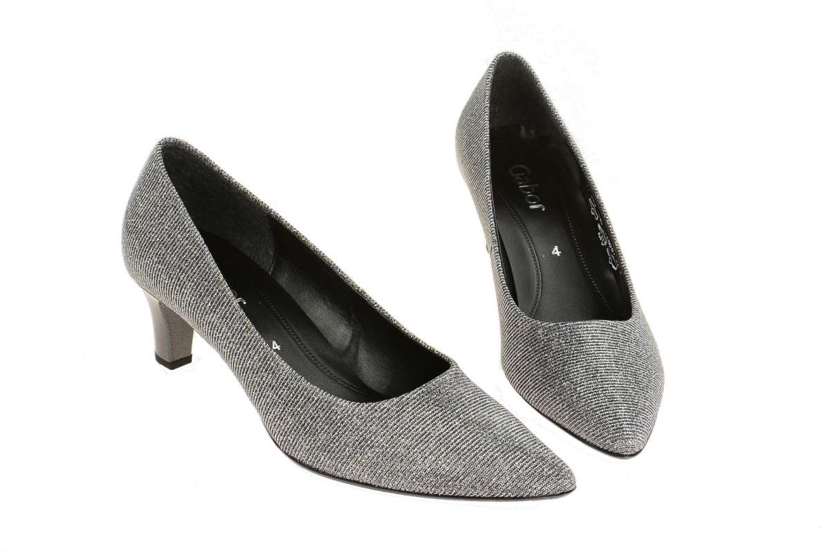 Pumps Grau Silber