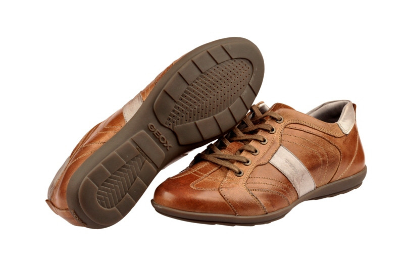 Geox Icona Sneaker braun grau Schnürer