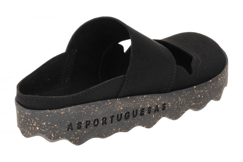 Asportuguesas Cana Pantoletten Damen schwarz Clogs