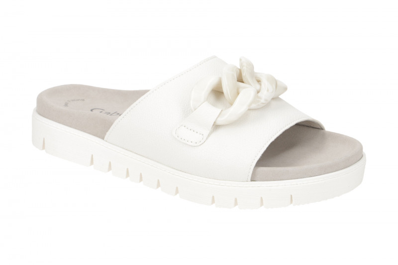 Gabor Glamour Pantolette weiß Nappa 43.743.20