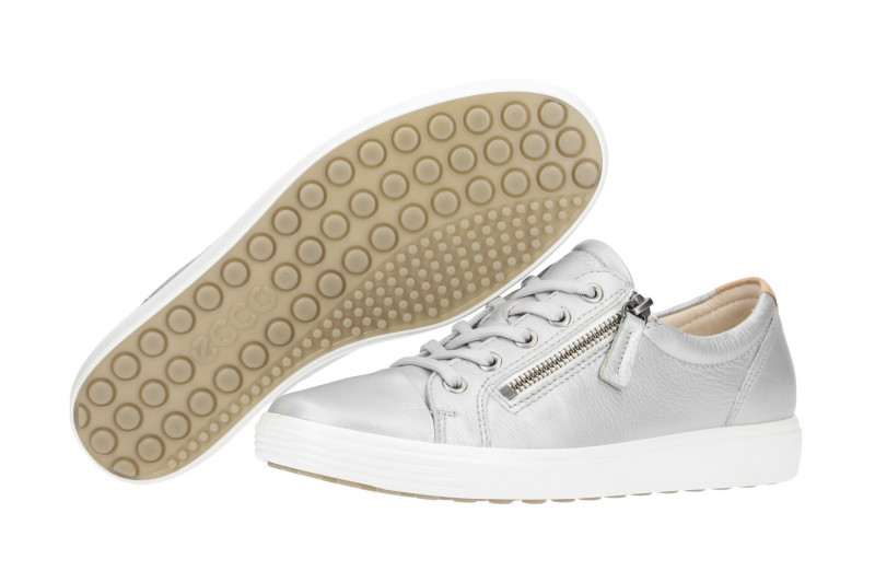 Ecco Soft 7 Damen Schuhe grau metallic