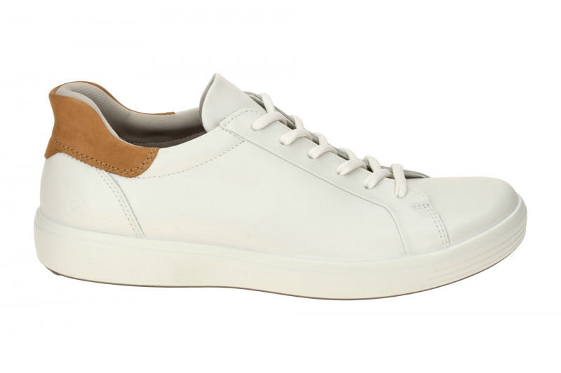 Ecco Soft 7 Schuhe weiß Herren SLIP-ON Sneakers 470824