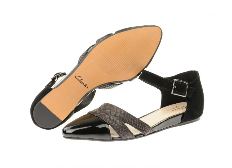 Clarks Coral Sunrise Sandale schwarz