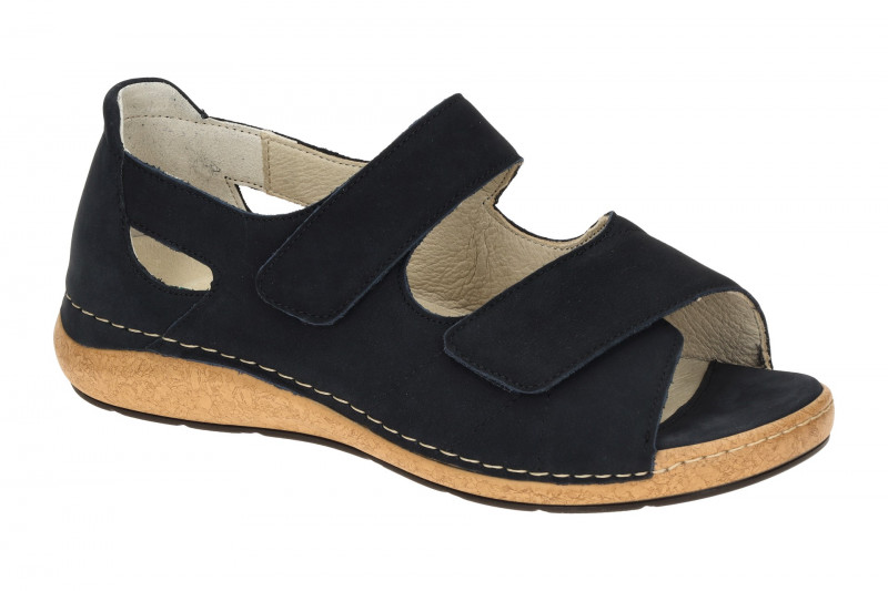 Waldläufer Heliett Sandale blau marine K-Weite 681801