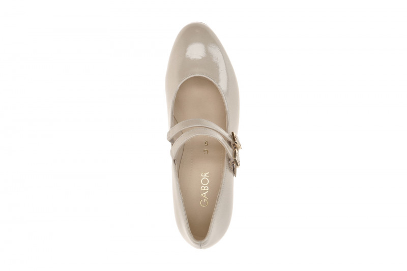 Gabor Riemchen Pumps beige Lack 82.212.97
