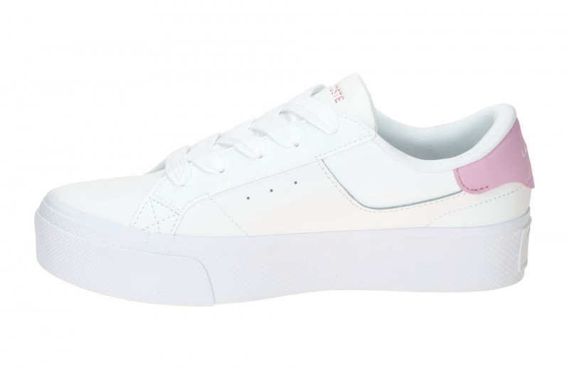 Lacoste Ziane Plateau Sneakers Schuhe weiß pink Damen 0021