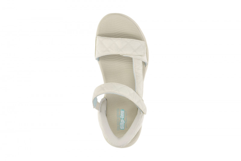 Skechers Go Walk Gliede Step Sandale beige Cozy Slip-Ins 141276