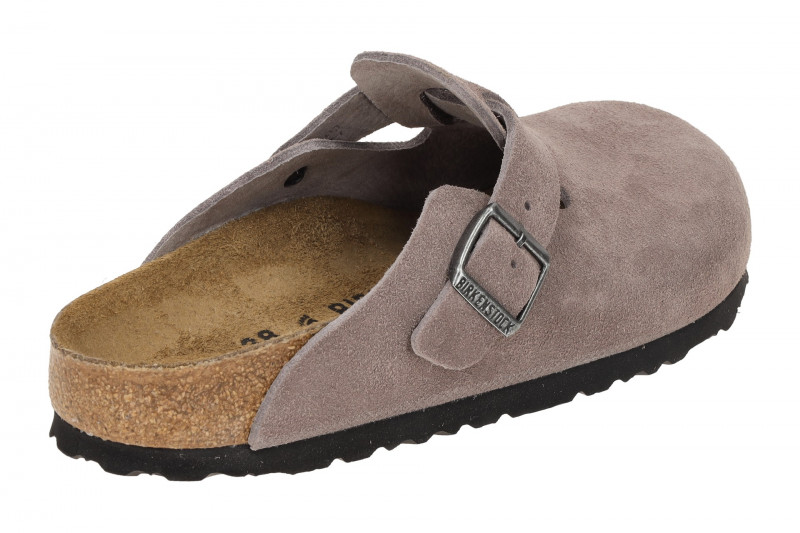 Birkenstock Boston Clogs Pantolette faded-purple lila SCHMAL 1028375