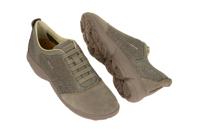 Geox Nebula Slipper grau Glitter