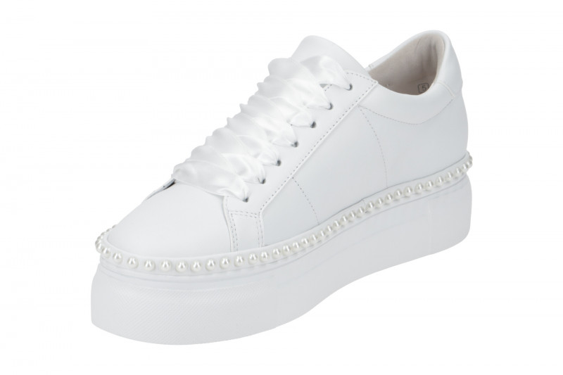 K&S Nano Pearl Sneaker Schuhe weiß Perlen