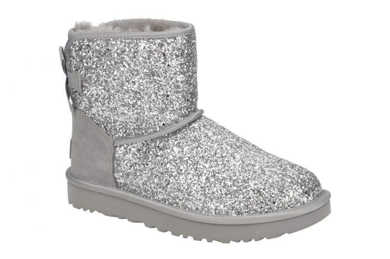 UGG Stiefel silber Classic Mini Bow Cosmos