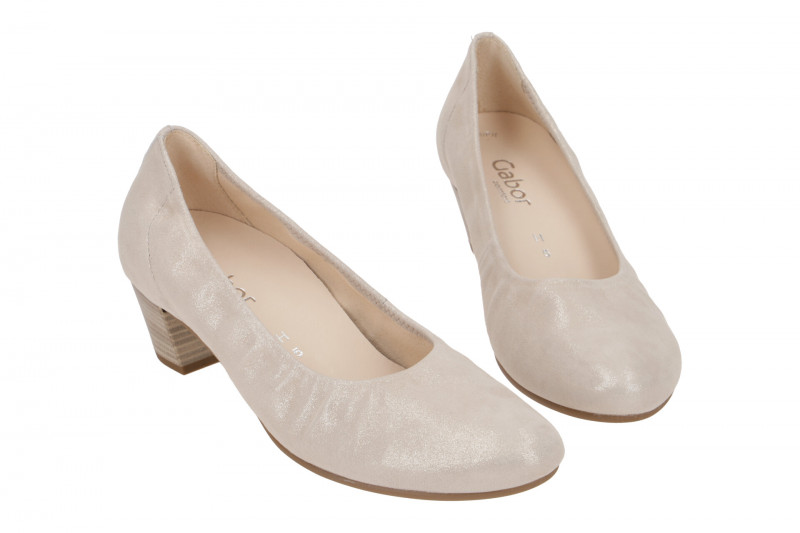 Gabor Palma Pumps beige metallic H-Weite 66.180.14