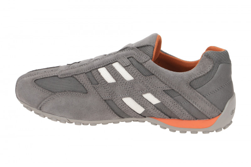 Geox Snake Slipper Schuhe grau orange weiß U4207L
