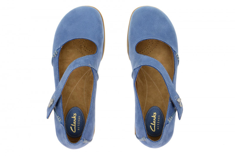 Clarks Felicia Plum Schuhe blau Slipper 26106565